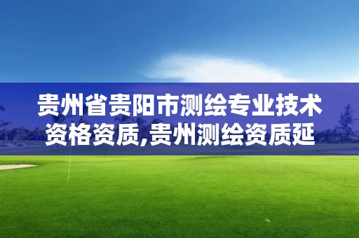 貴州省貴陽市測繪專業技術資格資質,貴州測繪資質延期公告。