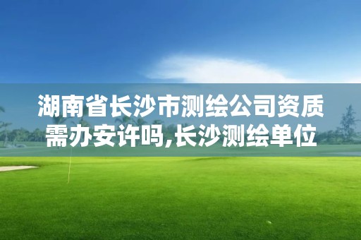 湖南省長沙市測繪公司資質需辦安許嗎,長沙測繪單位。