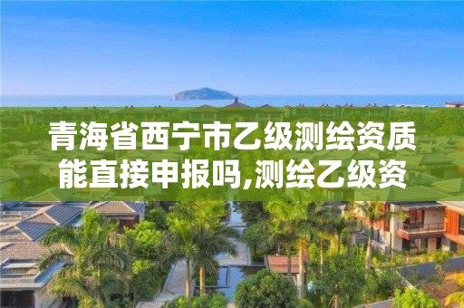 青海省西寧市乙級測繪資質能直接申報嗎,測繪乙級資質業務范圍。