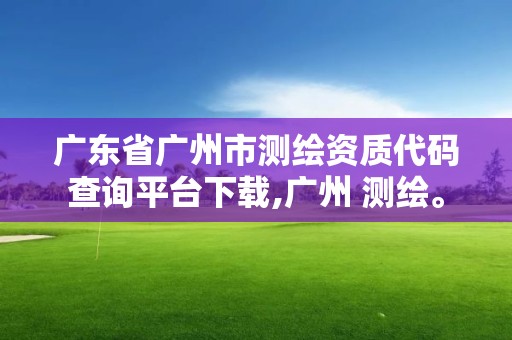 廣東省廣州市測繪資質代碼查詢平臺下載,廣州 測繪。