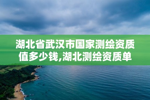 湖北省武漢市國家測繪資質值多少錢,湖北測繪資質單位。