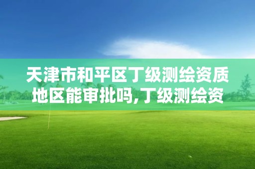 天津市和平區(qū)丁級(jí)測(cè)繪資質(zhì)地區(qū)能審批嗎,丁級(jí)測(cè)繪資質(zhì)要求。