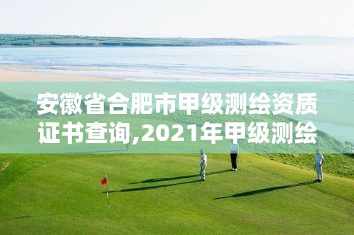 安徽省合肥市甲級測繪資質(zhì)證書查詢,2021年甲級測繪資質(zhì)。