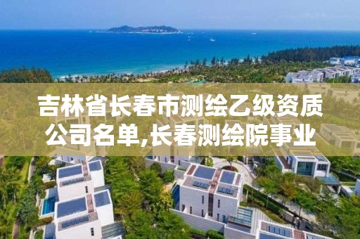 吉林省長春市測繪乙級資質公司名單,長春測繪院事業編。