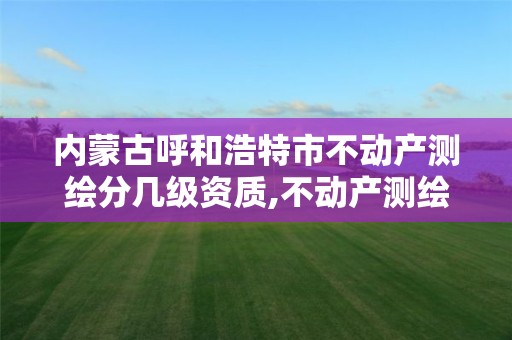 內蒙古呼和浩特市不動產測繪分幾級資質,不動產測繪內業包含內容。