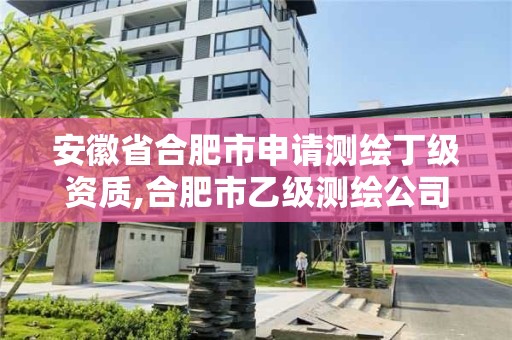 安徽省合肥市申請測繪丁級資質,合肥市乙級測繪公司。