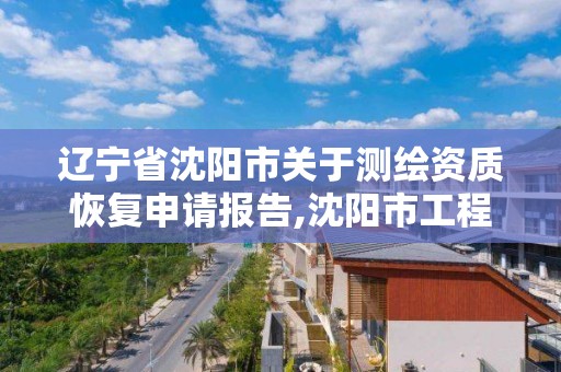 遼寧省沈陽市關于測繪資質恢復申請報告,沈陽市工程建設項目測繪技術規程。