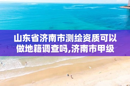 山東省濟南市測繪資質可以做地籍調查嗎,濟南市甲級測繪資質單位。