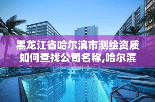 黑龍江省哈爾濱市測繪資質如何查找公司名稱,哈爾濱測繪內業招聘信息。