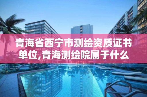 青海省西寧市測繪資質證書單位,青海測繪院屬于什么單位。