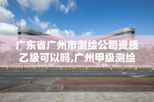 廣東省廣州市測繪公司資質乙級可以嗎,廣州甲級測繪公司。