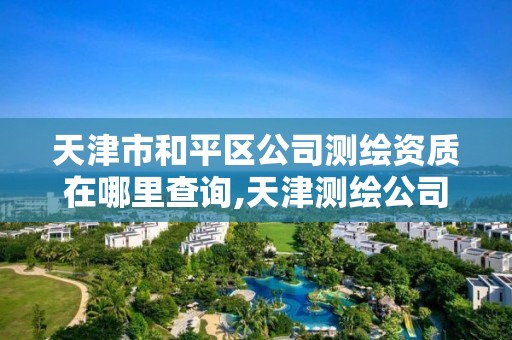 天津市和平區公司測繪資質在哪里查詢,天津測繪公司招聘。