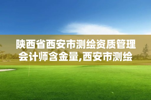 陜西省西安市測繪資質管理會計師含金量,西安市測繪招聘。