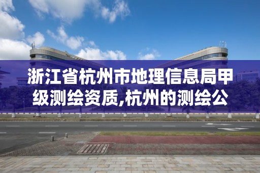 浙江省杭州市地理信息局甲級測繪資質,杭州的測繪公司有哪些。