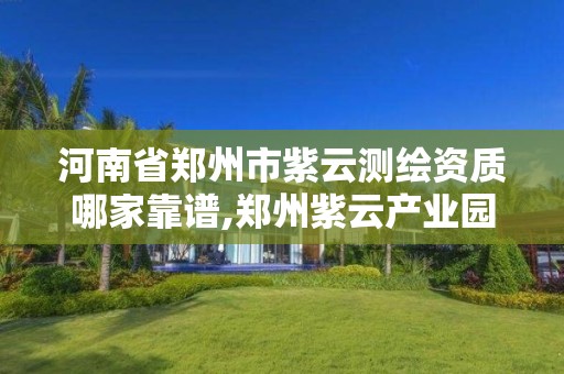 河南省鄭州市紫云測繪資質哪家靠譜,鄭州紫云產業園項目現在什么情況。