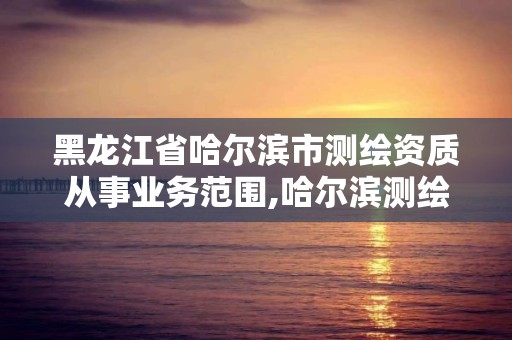 黑龍江省哈爾濱市測繪資質從事業務范圍,哈爾濱測繪局是干什么的。