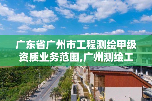 廣東省廣州市工程測繪甲級資質業務范圍,廣州測繪工程公司。