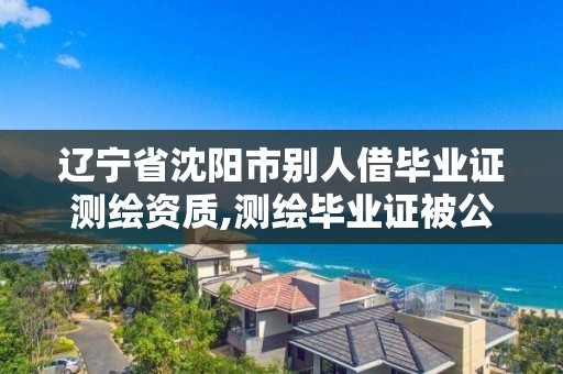 遼寧省沈陽市別人借畢業證測繪資質,測繪畢業證被公司盜用。