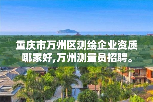 重慶市萬州區(qū)測繪企業(yè)資質(zhì)哪家好,萬州測量員招聘。