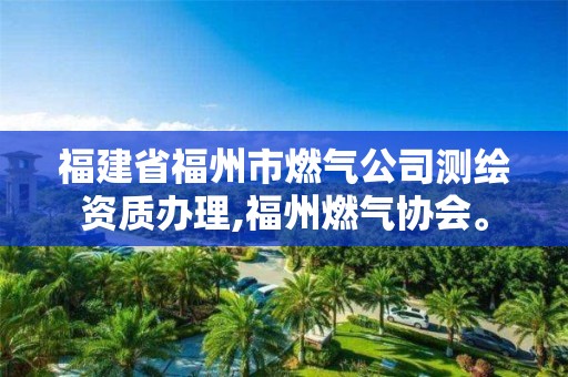 福建省福州市燃氣公司測繪資質(zhì)辦理,福州燃氣協(xié)會。