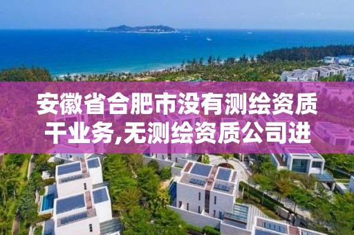 安徽省合肥市沒有測繪資質干業務,無測繪資質公司進行測繪的后果。