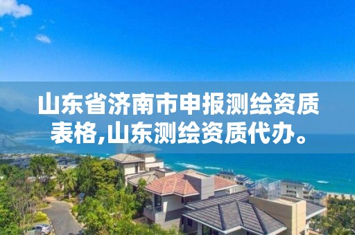 山東省濟(jì)南市申報測繪資質(zhì)表格,山東測繪資質(zhì)代辦。