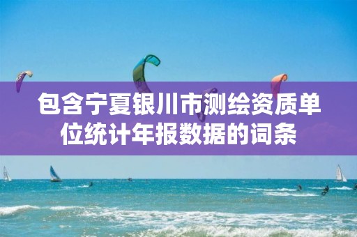 包含寧夏銀川市測繪資質單位統計年報數據的詞條