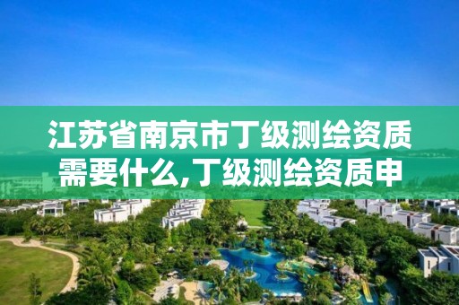 江蘇省南京市丁級測繪資質需要什么,丁級測繪資質申請人員條件。