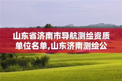 山東省濟南市導航測繪資質單位名單,山東濟南測繪公司有哪些。