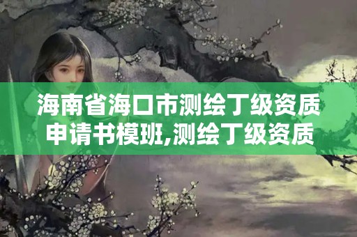 海南省海口市測繪丁級資質申請書模班,測繪丁級資質業務范圍及作業限額。