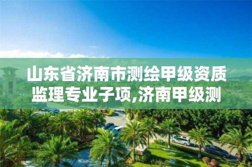 山東省濟南市測繪甲級資質監理專業子項,濟南甲級測繪公司。