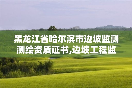 黑龍江省哈爾濱市邊坡監測測繪資質證書,邊坡工程監測包括。