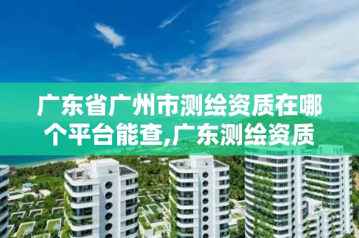 廣東省廣州市測繪資質在哪個平臺能查,廣東測繪資質查詢。