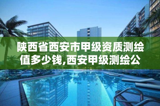 陜西省西安市甲級資質測繪值多少錢,西安甲級測繪公司。