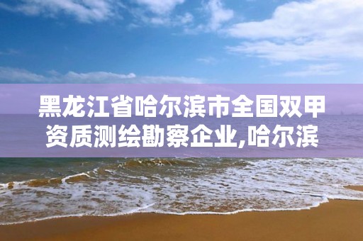 黑龍江省哈爾濱市全國雙甲資質(zhì)測繪勘察企業(yè),哈爾濱測繪內(nèi)業(yè)招聘信息。