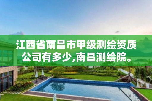 江西省南昌市甲級測繪資質(zhì)公司有多少,南昌測繪院。