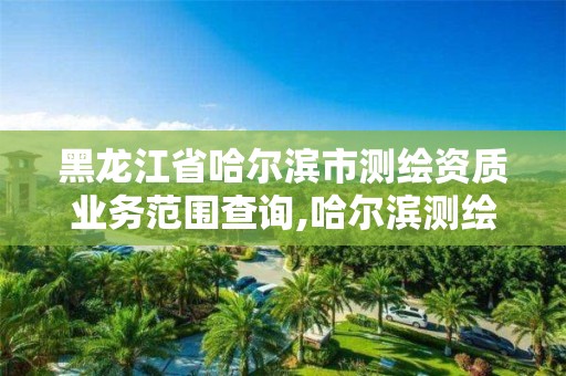 黑龍江省哈爾濱市測繪資質業務范圍查詢,哈爾濱測繪職工中等專業學校。