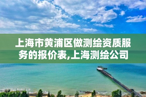 上海市黃浦區做測繪資質服務的報價表,上海測繪公司有哪幾家。