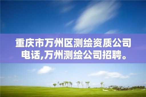 重慶市萬州區測繪資質公司電話,萬州測繪公司招聘。