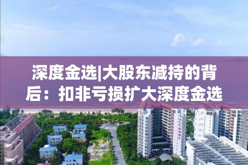 深度金選|大股東減持的背后：扣非虧損擴大深度金選|大股東減持的背后：扣非虧損擴大、現金流承壓，高鴻股份日子不太好過、現金流承壓，高鴻股份日子不太好過