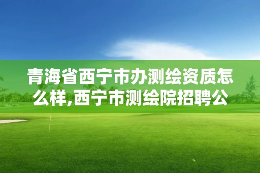 青海省西寧市辦測繪資質怎么樣,西寧市測繪院招聘公示。