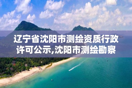 遼寧省沈陽市測繪資質行政許可公示,沈陽市測繪勘察研究院。