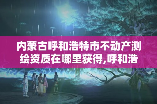 內蒙古呼和浩特市不動產測繪資質在哪里獲得,呼和浩特測繪有限公司。