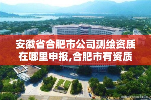 安徽省合肥市公司測繪資質在哪里申報,合肥市有資質的測繪公司。