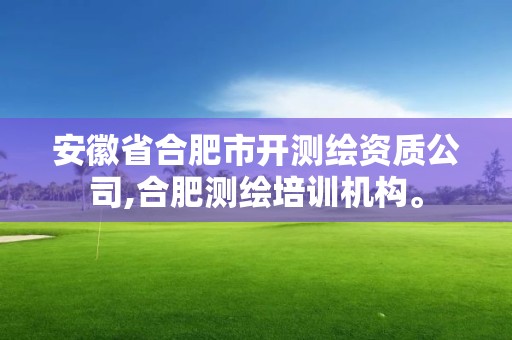 安徽省合肥市開測繪資質公司,合肥測繪培訓機構。