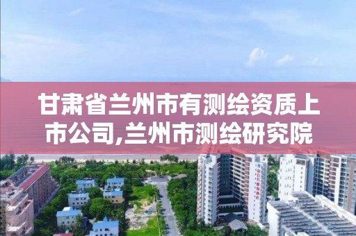 甘肅省蘭州市有測繪資質上市公司,蘭州市測繪研究院改企了嗎。