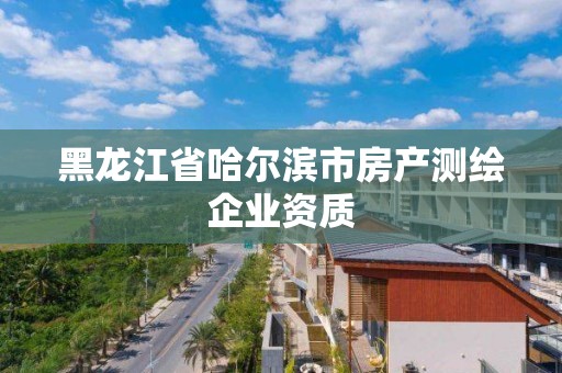 黑龍江省哈爾濱市房產測繪企業資質