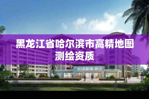 黑龍江省哈爾濱市高精地圖測繪資質