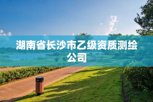 湖南省長沙市乙級資質(zhì)測繪公司