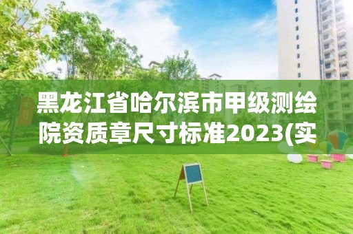 黑龍江省哈爾濱市甲級測繪院資質(zhì)章尺寸標準2023(實時/更新中)